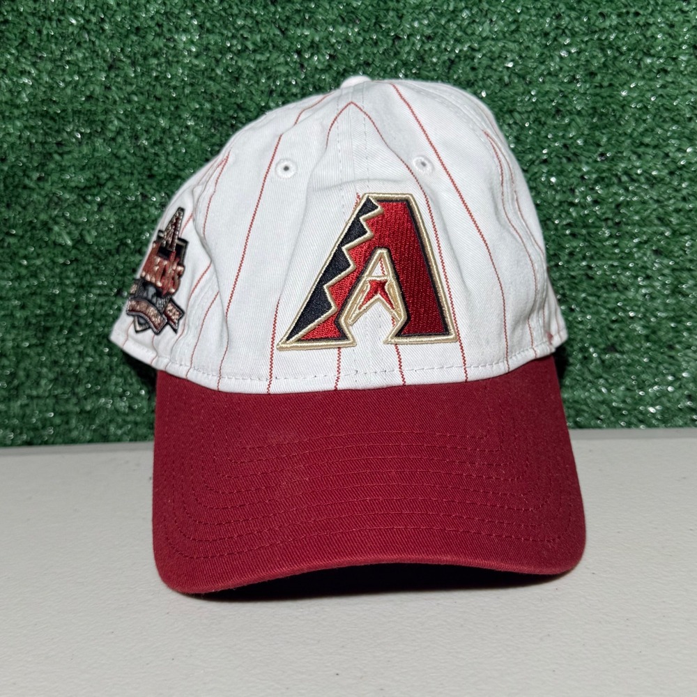 New Era Arizona Diamondbacks Hat 10th Anniversary Pinstripe 9TWENTY White OSFM